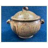 Covered Pottery Bowl by Stephen Kilborn, Taos, New