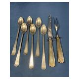 Sterling Silver Spoons and Serving Set, Approximat