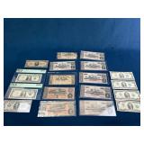 Historical US and Confederate Currency