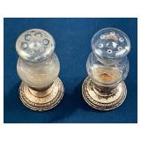 Newport Sterling Weighted Glass Salt and Pepper Sh