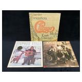 Three Vinyl Records by Chicago, Stephen Stills, an