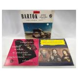Three Classical Vinyl Records Featuring Bartok, Be