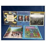 5 Classical Vinyl Records with Inserts