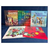 Five Disney Vinyl Record Albums Featuring Classic