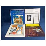 Four Classical Vinyl Records Featuring Mozart, Mah