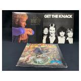 3 Vinyl Record Albums: Keith Whitley, The Knack, E