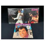 Elvis Presley and Dick Clark Vinyl Records