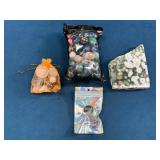 Polished Gemstones and Agate Slice