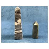 Polished Gemstone Towers and Spheres