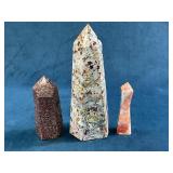 Polished Gemstone Towers and Points