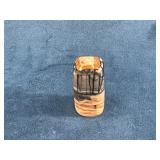 Handmade Turned Wood and Resin Vase or Decorative