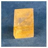 Hexagonal Yellow Crystal Specimen