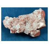 Red and Cream Mineral Specimen Cluster
