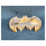 Agate Stone Bat-Shaped Decorative Piece
