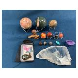 Gemstone Spheres, Rough Crystals, and Polished Sto
