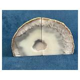 Polished Agate Bookends