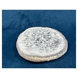 Round Polished Agate Slice with Feet