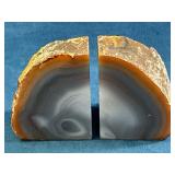 Polished and Raw Agate Geode Specimens