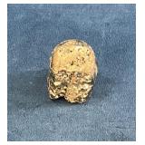 Small Polished Gold Nugget Display