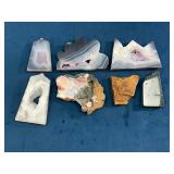 Seven Polished Agate and Stone Specimens