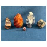 Polished Agate and Stone Specimens