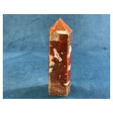 Five Polished Crystal and Stone Obelisks