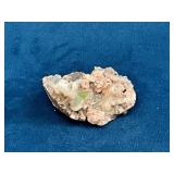 Mineral Specimen with Green and Pink Crystals