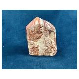 Polished Rhodochrosite Freeform Stone with Pointed