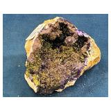 Moroccan Geode with Purple and Gold Crystallized I