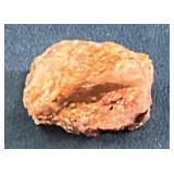 Small Unpolished Red-Orange Mineral Specimen