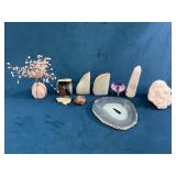 Gemstones, Geodes, Crystal Tree, and Decorative El