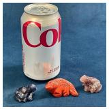 Three Stone Animal Carvings