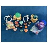 Stone Hearts, Spheres, and LED Lamp Bases