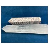 Five Polished Crystal Points in Various Materials