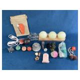 Decorative Stone and Crystal Items with LED Light