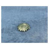 Green Stone Sunburst-Shaped Decorative Piece