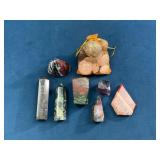 Polished Gemstones and Crystal Points