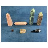 Mineral Crystal Points and Obelisks