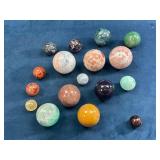Polished Stone Spheres in Various Colors