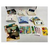Disney Collector Cards Featuring Various Themes an