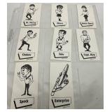 8 1968 Star Trek Character Cards