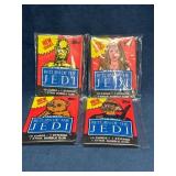 Four Sealed Return of the Jedi Trading Card Packs