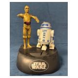 Star Wars R2-D2 and C-3PO Figurines on Display Bas