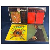 Four Vinyl Records: "Camelot," "Golden Memories of