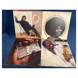 4 Vinyl Records by Johnny Mathis, Roberta Flack, B