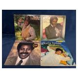 4 Vinyl Records: Big Al Downing, Solomon Burke, Ty
