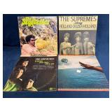 Four Vinyl Records Featuring The Supremes, The Sty