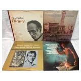 Four Vinyl Record Albums Featuring Classical Works