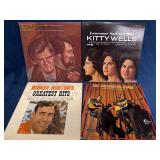 4 Vinyl Records: Doc & Merle Watson, Kitty Wells,