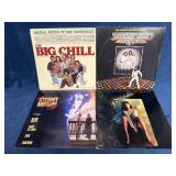 Four Original Soundtrack LPs: The Big Chill, Satur